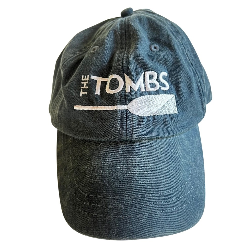 Adams The Tombs Georgetown Restaurant Hat Navy Blue Embroidered Baseball Cap